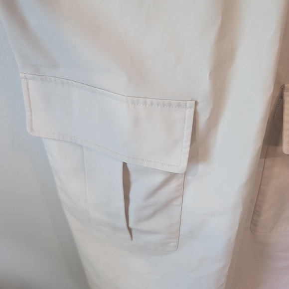 Ldt Cream Sheath Mini Dress with Puff Sleeves - Picture 5 of 11